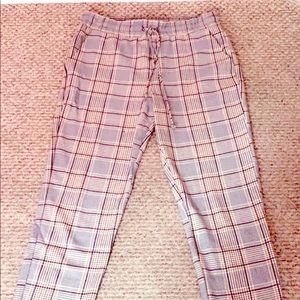 Slim-Fit Glen Plaid Trousers
